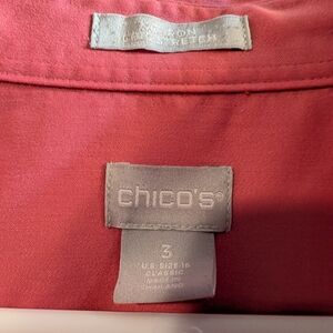 Chico's Pink Top; Size 3 In Chico's World.